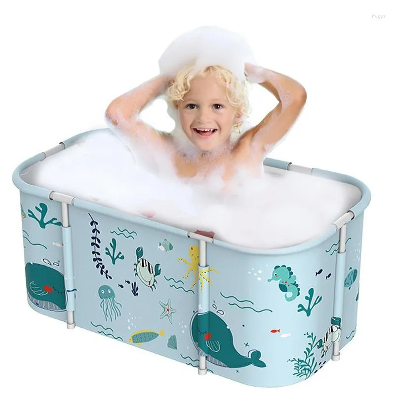 Comprar Bañera portátil Cubo de baño plegable Bañera plegable grande para  adultos Piscina para bebés Aislamiento Baño familiar SPA Sauna Bañera Fácil  de instalar