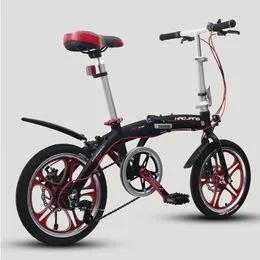 Bicicleta plegable sin instalación para adultos, bici de carretera con  freno de disco de velocidad Variable