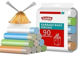 Sac poubelle biodégradable de 5 litres, petit sac poubelle de salle de bain  de, sac à ordures dégradable pour la maison, la cuisine, le bureau, les