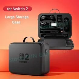 Étui de Protection Adapté au Film de Protection pour Console de Jeu R36S/ R35S/RGB20S + Étui Rigide Sac de Rangement pour Console de Jeu 2 en 1 (2pcs+Black