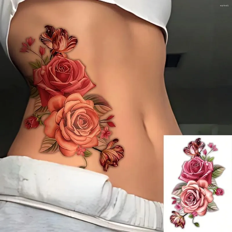 79 Temporäre Tattoos Für Frauen – Bunte Blumen-Motive, Wasserfest & Schmerzfrei, Für Arm & Körper