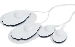 Almohadillas de electrodos para unidad TENS EMS masajeador de dispositivos  de máquina 4 piezas de calidad premium autoadhesivo cuadrado 2 x 2