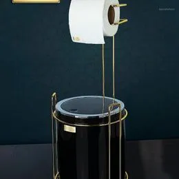 Porte-papier - Porte-rouleau de papier toilette en acier inoxydable avec  étagère murale pour salle de