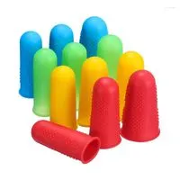 5pcs Protecteur De Doigt En Silicone Pour Guitare Protecteur De