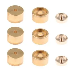3 Boutons De Doigt Pour Trompette – Bouchons De Valve Noirs – Métal Avec Incrustation Coquillage – Remplacement Pour Pistons – Son Plus Brillant