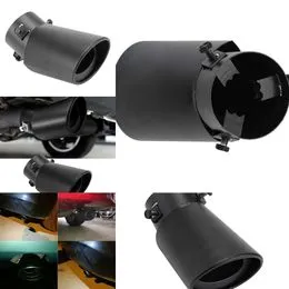 Auto uitlaatpijp 1PC Glanzende Koolstofvezel Licht Uitlaatdemper Pijp Auto uitlaatpijp 1PC Glanzende Koolstofvezel Licht Uitlaatdemper Pijp