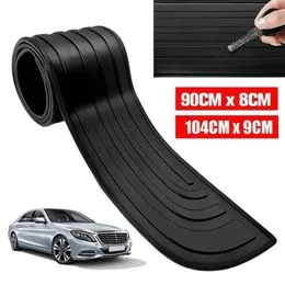 Bande De Protection Pare-Chocs Arrière Voiture 90x7 Cm – Anti-Rayures Caoutchouc Noir, Invisible & Ultra Résistante – Pour La Plupart Des Voitures