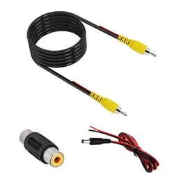 2 Adaptadores De Video RCA De 10 Pines Para Cámara De Marcha Atrás - Compatible Con Radios Android De Coche