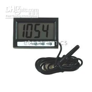 DHgate.com:LCD Car Thermometer Clock: Dual-Way Digital Display, Probe ...