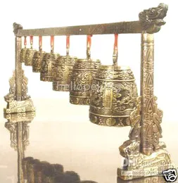 Vente en gros Instrument de percussion chinois rare Feng Shui Copper Bells