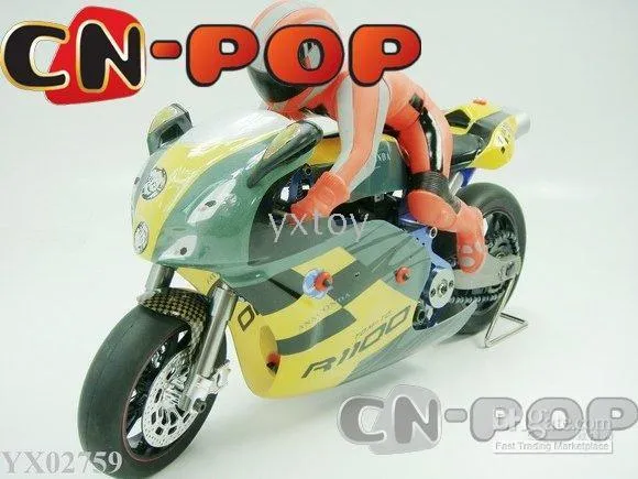 Metal Nitro Gas RC Bike RC Motorcycle 15CC Engine 1:5 Alloy Toy Radio ...