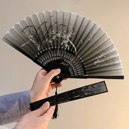 Présentoir Pour Ventilateur Chinois Pliable Pratique, Support Décoratif à La Main, Support Robuste, Noir