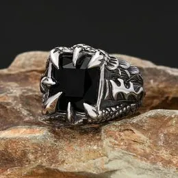 Bague Dragon Griffes Réglable, Style Punk Gothique Vintage - Homme/Femme - Neuf Sans Emballage