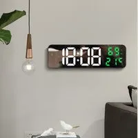 Acheter Mini horloge électronique murale, thermomètre et
