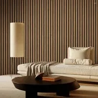 Art3d Panel de pared 3D de PVC azul marino, cubierta de estilo ondulado, 32  pies cuadrados, para decoración de pared interior en sala de estar