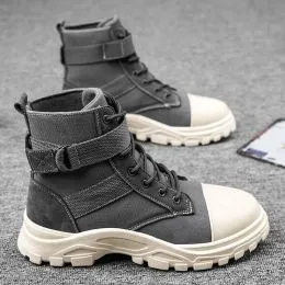 Chaussures Moto Décontractées Pour Homme FHQGZT - Protection Cheville/talon, Respirantes, Fermeture Zip Latérale