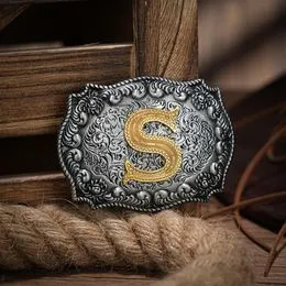 Boucle De Ceinture Vintage Style Celtique – Alliage Fait Main, 40 Mm, Pour Look Western Ou Décontracté - 3