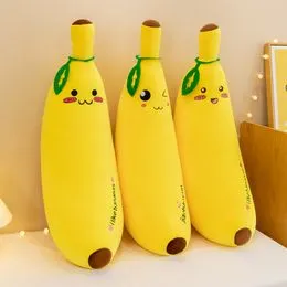 Oreiller Peluche Banane NOPEILVI - Coussin Fruit Doux Caricature Amusant Pour Enfants Et Décoration