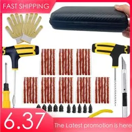 Kit 60 Pièces Réparation Pneu, Mèches Caoutchouc Pour Crevaison Voiture Camion