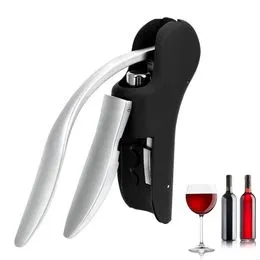 Juego De 4 Abridores De Vino Profesionales - Sacacorchos 3 En 1 Con Cuchillo, Acero Inoxidable, Ideal Para Bares O Hogar