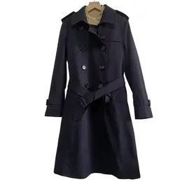 Trench Coat Fomens De La Longueur De Longueur Veste Longue