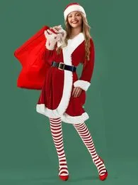 2 Packs Santa Hat, Unisex Fluwelen Kersthoed Xmas Hoeden Voor Volwassenen En Kinderen Verdikte Warme Rode Santa Hoeden Kerstmis Nieuwjaar Feestelijke