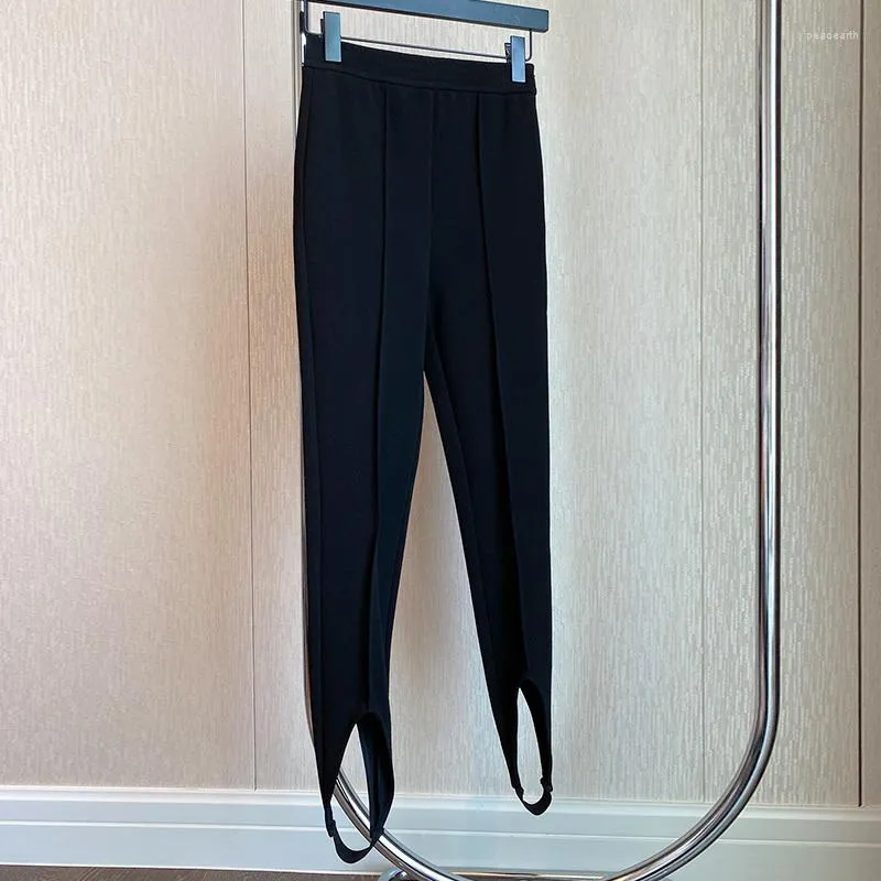 Pantalon crayon en Faux cuir PU taille haute tempérament Sexy mode  Exclusive serré pour femmes
