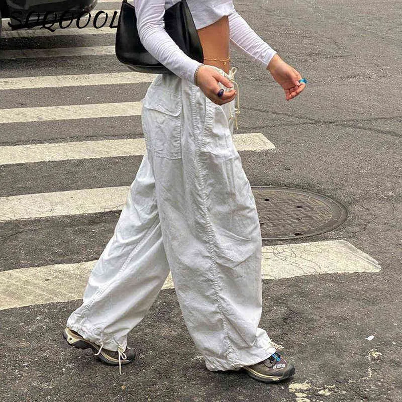 Vintage Baggy Cargo Pants For Women Y2K Denim Sweatpants With Wide