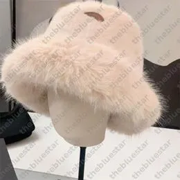 Sombrero De Pesca Peludo Para Mujer, Gorro Cálido Y Esponjoso, Invierno