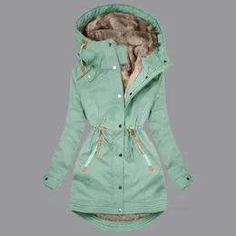 Ilse Jacobsen Regenjas met capuchon en fleece voering • Steenrood • de