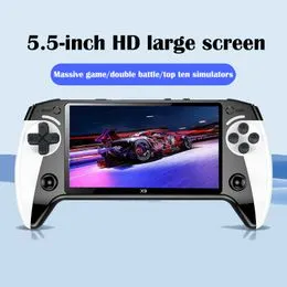 X9 Consola de juegos de mano retro, visualización HD IPS de 5.5 pulgadas, consola de emulador X9 Consola de juegos de mano retro, visualización HD IPS de 5.5 pulgadas, consola de emulador