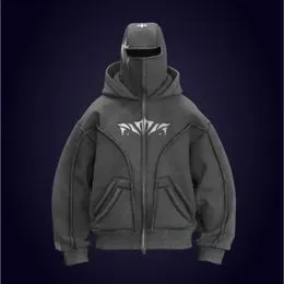 Sweat à Capuche Polaire Vintage Vexed Generation Années 90 - Taille S Noir - Longueur 56 Cm