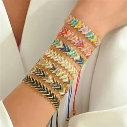 Bracelet Argent 925 Silverly - Style Boho Perlé Avec Perles Boules Multicolores - Neuf Avec étiquettes