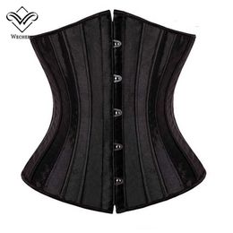 Wechery Body Shaper Taille Trainer 24 Beened Taille Corsetten Taille Cincher Underbust Body Corset Shapers Modellering Strap Slanke Schede X0713