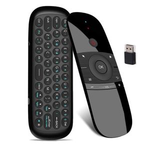 Wechip W1 2.4G Air Mouse Wireless Keyboard NL Versie Controle Infrarood Remote Learning 6-Axis Motion Sense USB-ontvanger