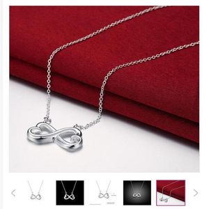 Bruiloft 8 woorden sterling verzilverde sieraden Ketting voor vrouwen DN148 bruiloft 925 zilveren Hanger Kettingen met chain272g