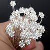 Accessoires de mariage Headpieces Bridal Pearl Coupes à cheveux Fleur Cristal Crystal Crystal Clips De demoiselle d'honneur femme Cheveux bijoux Robes de Soirée