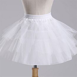 Bruiloft accessoires kinderen meisjes petticoat vestido longo baljurk crinoline rok petticoats