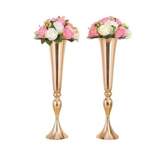 Mariage Asle Passe allée de la passerelle Flower Road Diy Party Decor Luxury Luxury Centres de mariage Table Vase Flower Holder Ornament Supplies