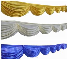 Bruiloft achtergrond swag ijs zijden drape swag decoratie voor evenement feest bruiloft achtergrond gordijn podium achtergrond bruiloft decoratie3848098