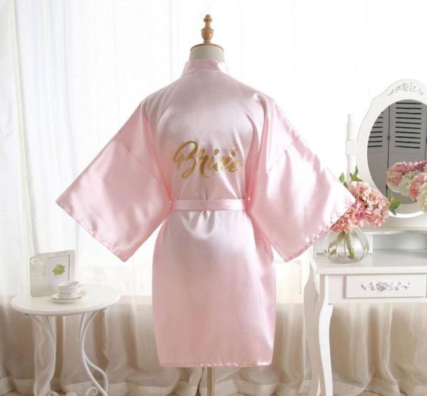 Robe de bain de mariage demoiselle d'honneur mariée mère Robe de chambre femmes plaine soie Satin Robes de mariée mariage demoiselle d'honneur robe de mariée bain r8045563