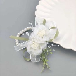 Wedding Armbanden Bruidsmeisje Corsage Pols Flower Festival Pearl Prachtige elegante zoete trouwfotografie Accessoires Wedding Celebration