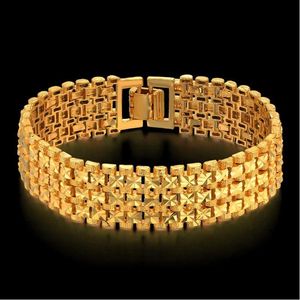 Bracelets de mariage Bracelet pour hommes pour hommes Mâle 14K Chaîne en or jaune Bracelets 20cm Casual Star Bijoux Pseiras Drop Livraison Jewel Dhvuz