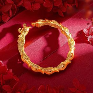 Wedding Bridal Bracelet Vietnam Placer Gold vrouw No Color Fading Girllters Gift Vriend Golden 240416