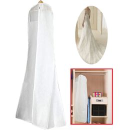 Hochzeit Braut Dressing Staubdichte Taschen Home Kleiderschrank Kleid Lagerung Abdeckung Tasche Kleidungsstück Kleidung Anzug Mantel Staubschutz Mit Reißverschluss Fundas Antipolvo Para Abrigos