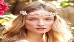 Mariage Bridal Bandon de poil de perle en eau fraîche Ribbon Crystal Crown Righestone Tiara Headpiece Hair Accessoires Jewelry Prom H3249645