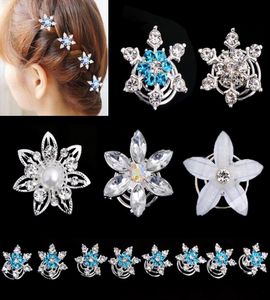 Mariage mariée cristal flocon de neige épingles à cheveux perles fleurs pince à cheveux enfants filles tourbillon spirale épingles à cheveux accessoires de cheveux bijoux 4999194