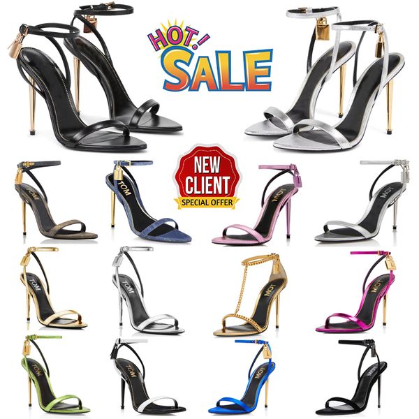 Avec boîte Designer Femme Robe Chaussures Éponge À Talons Hauts Tempérament Noble Bout Pointu Talons Dames Soirée De Mariage Talon Mince 10CM Talons Grande Taille: 35-43