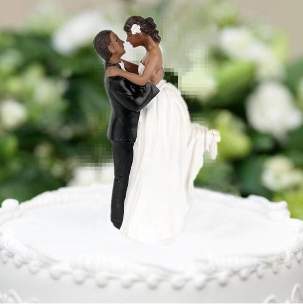 Adornos para tarta de boda, estatuilla afroamericana, decoración del momento más feliz, otros suministros para fiestas y eventos, 47063361928082