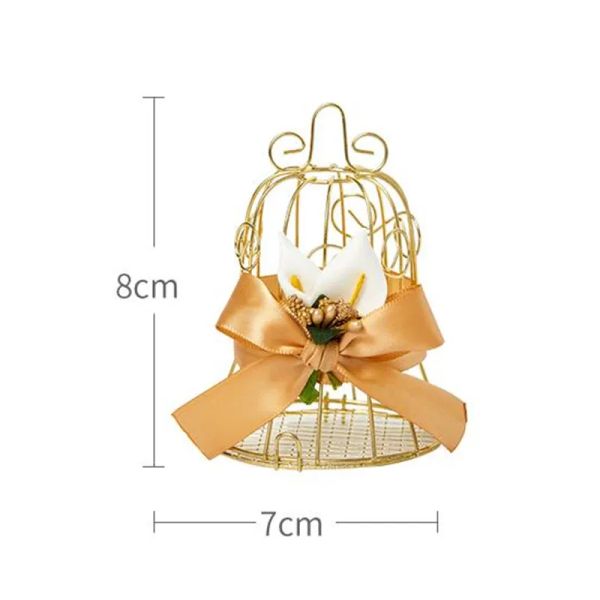 Boîte de bonbons de mariage Boîte d'oiseau en file d'oiseau sac cadeau de cloche avec poignées Boîtes de faveur de chocolat Boîtes-cadeaux emballages Boîtes de fête de fête en gros